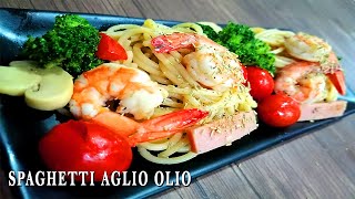 Cara membuat Spaghetti Aglio Olio resepi mudah dan sedap [upl. by Eittam]