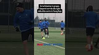 Atalanta Gasperini ritrova Kolasinac Le immagini della rifinitura [upl. by Ranilopa]