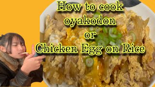 SareimaHow To Cook Chicken and Egg On Riceoyakodon [upl. by Aihsotal720]