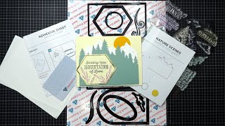 Diamond Press quotNature Scenesquot Stamps and Dies Review Tutorial New amp Fresh Design Options [upl. by Deedahs222]