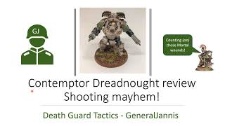 Contemptor Volkite review and shooting mayhem  Death Guard tactics  Warhammer 40k 9th edition [upl. by Annabal50]