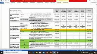 7 SYNTHÈSE SUR LE CALCUL DU REVENU NET IMPOSABLE RNI CAS PRATIQUE SUR LA PAIE [upl. by Aenat963]