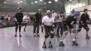 Tacoma Mens Roller Derby Demonstration 11307 P1 [upl. by Irrahs]