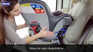 Cách lắp ghế ngồi ô tô Chicco NextFit iX bằng Isofix cho bé 04 tuổi – hướng về phía sau [upl. by Odab69]