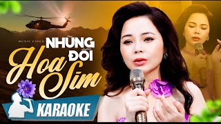 Karaoke Những Đồi Hoa Sim  Lâm Nguyệt Ánh  Những đồi hoa sim tím chiều hoang biền biệt [upl. by Eve]