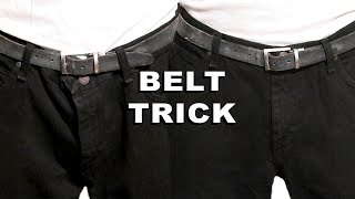 Belt Trick For Oversized Jeans [upl. by Eirised411]