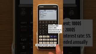 Master FINANCIAL Maths in 1 min with Casio fxCG50 [upl. by Chrysa]