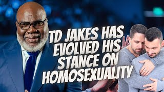 TD Jakes has evolved in his stance on homosexuality He no longer stands on the word [upl. by Maison82]