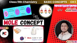 Mole ConceptFormulas to calculate molesChemistry Class11BASIC CONCEPTS1 L13MDCATECATNEET [upl. by Tibbitts]