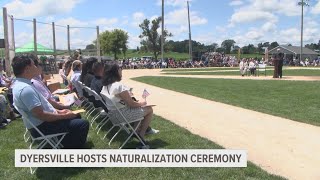 Dyersville hosts naturalization ceremony [upl. by Ahsai930]