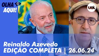 Reinaldo Azevedo analisa Lula no UOL Milei caso Juscelino Filho maconha e STF e mais ao vivo [upl. by Nebeur]