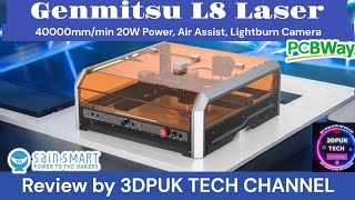 Sainsmart Genmitsu L8 40000mm 20w laser review [upl. by Juta]