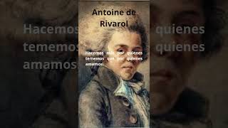 Antoine de Rivarol Aforismos y Frases 17 frases fragmentosliterarios filosofia aforismos [upl. by Stefania]