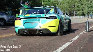 Kathryn Mead 50  2022 Porsche Cayman GT4 RS Clubsport  Practice Day 3  Pikes Peak Time Attack 1 [upl. by Aryamoy]