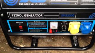 SPG2200 Petrol Generator Review Part1 [upl. by Arad333]