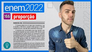 ENEM 2022  Q166  O pacote básico de um jogo para smartphone que é vendido a R 5000  PROPORÇÃO [upl. by Frierson978]