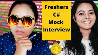 C MOCK INTERVIEW FOR FRESHERS🤯  OOPS ABSTRACTION INTERFACES ABSTRACT STATIC  PART 1 [upl. by Tama380]