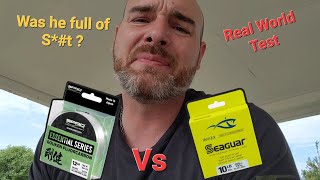 Seagur Invisx Vs Spro Essential Gouken Fluorocarbon Real World Comparison [upl. by Frederic]