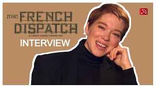 Léa Seydoux THE FRENCH DISPATCH Interview [upl. by Auria134]