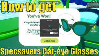 How to get Specsavers Cateye Glasses in Ultimate Easy Obby  ONLY IN UK  Finish Obby to Spin [upl. by Eugenio]