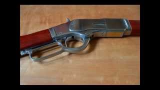 Winchester 1873 rifle homemade replica nonfiringwmv [upl. by Felizio]