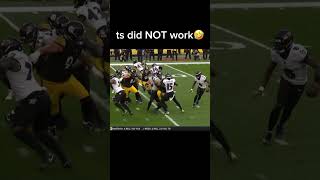 Ravens 2 pt attempt did not go as planned They lost to the Pittsburgh Steelers nfl highlights [upl. by Nimrak]