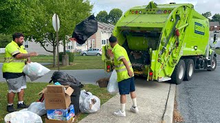 Pennsylvania Garbage Trucks In Action [upl. by Eelahs]