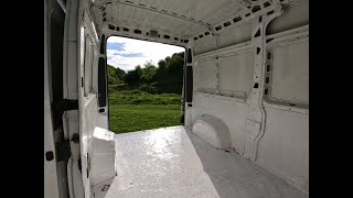 Fiat Ducato paint in the cargo area part 22vopsit zona de marfa din spate partea 2mici 4k [upl. by Childers]