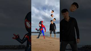 Spiderman Miles Morales vs Scarlet Spider vs Peter Parker Spiderman spiderman milesmorales [upl. by Anyg771]