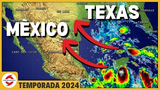 Ciclón Potencial 1 se movería sobre Texas y México con lluvias Posible tormenta tropical Alberto [upl. by Laira]