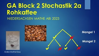 GA Niedersachsen Mathe Abi 2023 Stochastik Block 2a Rohkaffee [upl. by Trahern]