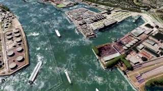 Locks protecting Port of Rotterdam  Plan Spaargaren [upl. by Enelehcim]