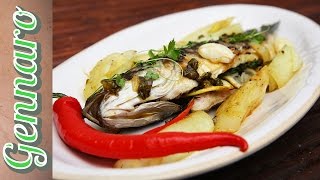 Grilled Seabass with Gennaro [upl. by Akemit]