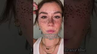 Henna freckle results w makeup on [upl. by Ateuqirne967]