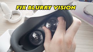 Oculus Meta Quest 2  How to Fix Blurry Vision [upl. by Eedebez]