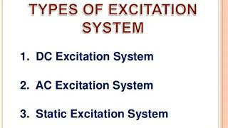 Excitation system for alternator [upl. by Lizzie800]