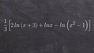 Condensing a large logarithmic expression to one single logarithm [upl. by Korwun355]