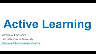 Intro to Active Learning  Machine Learning بالعربي [upl. by Rozalie]