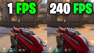 This is what playing in 240 FPS feels like  Valorant Frame rate Comparison 60 vs 144 vs 240 FPShz [upl. by Enohsal]