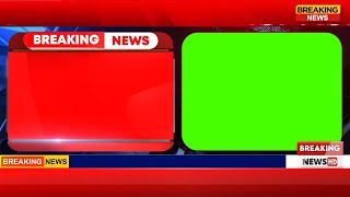 Broadcast Breaking News Green Screen Lowerthird  Bumper and Transition [upl. by Victorine]