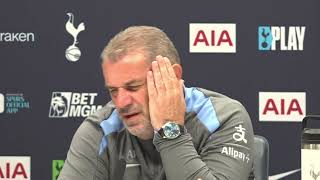 quotVIC CRITICISED THEN BRENNAN NOW TIMOquot PRESS CONFERENCE Ange Postecoglou Man Utd v Tottenham [upl. by Ynnol]