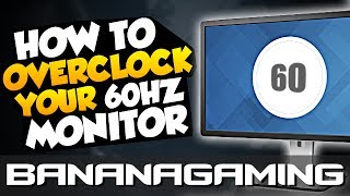 How to Overclock your 60Hz Monitor Sometimes up to 80Hz [upl. by Zetrom]