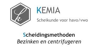 Scheidingsmethoden Bezinken en centrifugeren [upl. by Sidnal]