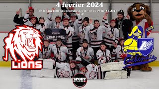 Faits saillants  Match du 4 février 2024  Finale M11B Tournoi provincial de hockey de StJérôme [upl. by Eyaj]