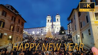 Happy New Year from Rome  First day of 2023 4K [upl. by Bentley]