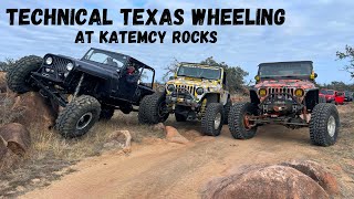 Technical Texas Wheeling at Katemcy Rocks  The Great American Crawl [upl. by Mccormick]