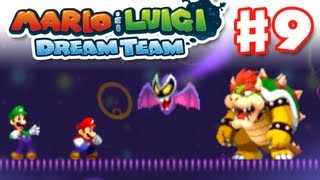 Mario amp Luigi Dream Team  Gameplay Walkthrough Part 9  Bowser Boss Fight Nintendo 3DS [upl. by Sinnelg]