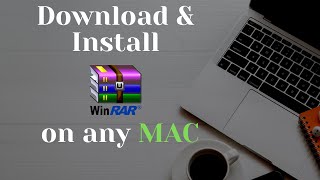 How to Download And Install Winrar on Mac  macOS 2024 [upl. by Emixam52]