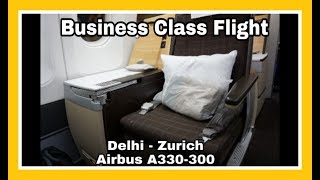 Business Class Flight Review  Delhi to Zurich  Swiss Air  20D17 [upl. by Dorree]