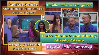 Cristina y Bebeshita Pierden el control Tierra Acabara con Alana y Alfredo La Casa de los Famosos 4 [upl. by Yrolam347]